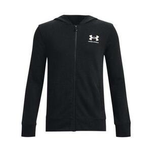 Under Armour Chlapecká mikina Rival FZ Hoodie, Černá, 150 - 160