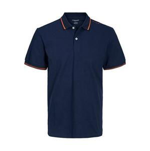 Jack&Jones Pánské polo triko JJESTAR Regular Fit 12221708 Navy Blazer L