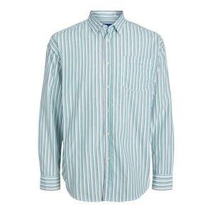 Jack&Jones Pánská košile JORBRINK Wide Fit 12215472 Cashmere Blue XXL