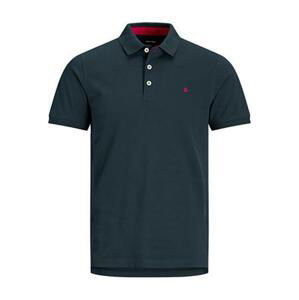 Jack&Jones Pánské polo triko Slim Fit JJEPAULOS 12136668 Blue XXL