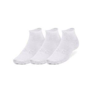 Under Armour Dětské sportovní ponožky Essential 3pk Qtr Yth - velikost XS white S, Bílá