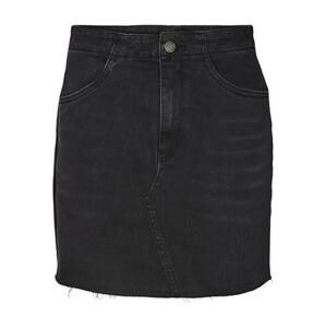 Vero Moda Dámská sukně VMROSIE 10282620 Black Denim M