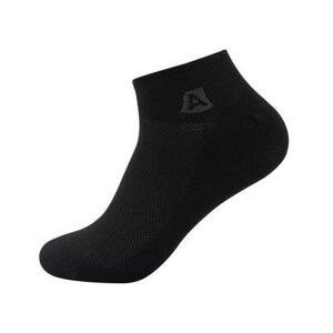 Alpine Pro ponožky dlouhé unisex RED DEER černé L, 43 - 45
