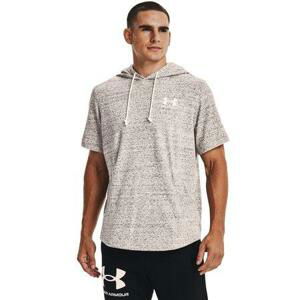 Under Armour Pánská mikina Rival Terry LC SS HD onyx white XXL