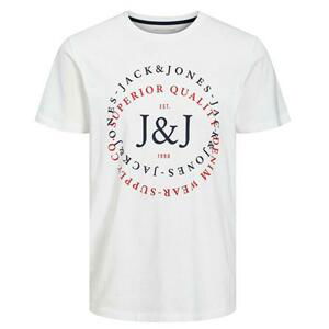 Jack&Jones Pánské triko JJSUPPLY Regular Fit 12221925 White L