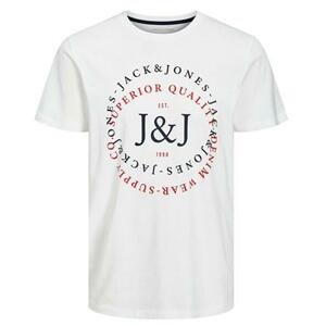 Jack&Jones Pánské triko JJSUPPLY Regular Fit 12221925 White M