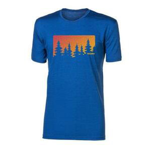 PROGRESS HRUTUR "FOREST" short sleeve merino T-shirt XXL modrý melír, Modrá
