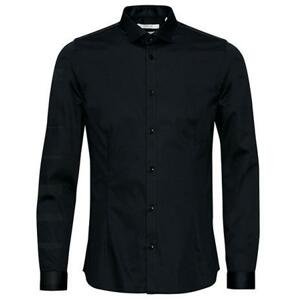 Jack&Jones Pánská košile JJPRPARMA Slim Fit 12097662 Black XXL