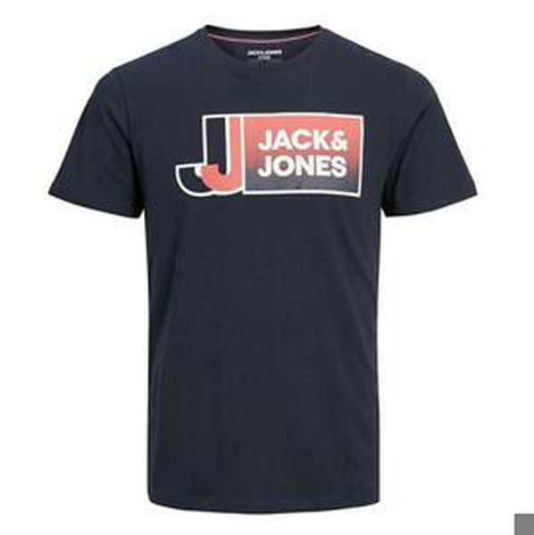 Jack&Jones Pánské triko JCOLOGAN Standard Fit 12228078 Navy Blazer XXL