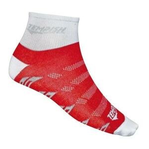 Tempish SPORT ponožky 5-6 white/ red, Bílá / červená