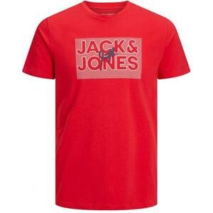 Jack&Jones Pánské triko JJMARIUS Regular Fit 12235210 True Red M