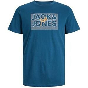 Jack&Jones Pánské triko JJMARIUS Regular Fit 12235210 Sailor Blue XXL