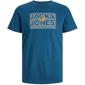 Jack&Jones Pánské triko JJMARIUS Regular Fit 12235210 Sailor Blue S