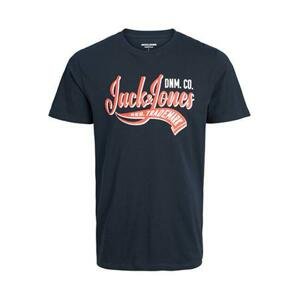 Jack&Jones Pánské triko JJELOGO Standard Fit 12233594 Navy Blazer XXL