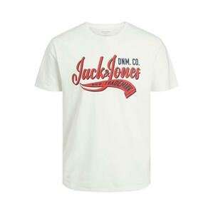Jack&Jones Pánské triko JJELOGO Standard Fit 12233594 Cloud Dancer XL