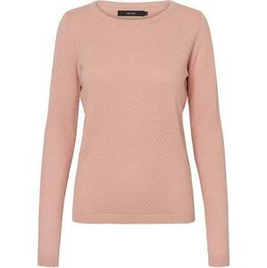 Vero Moda Dámský svetr VMCARE Regular Fit 10136644 Misty Rose XXL