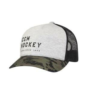 CCM Kšiltovka Camo Meshback Trucker, šedá, Senior