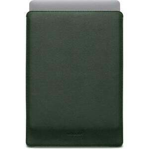 Woolnut kožené Sleeve pouzdro pro 16" MacBook Pro tmavě zelené