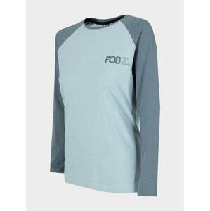 4F Dámské bavlněné tričko light blue XS