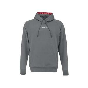 CCM Mikina Team Fleece Pullover Hoodie SR, Senior, XL, šedá