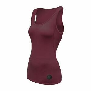 SENSOR MERINO AIR dámské triko bez rukávu port red Velikost: XL