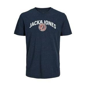 Jack&Jones PLUS Pánské triko JJEJEANS Standard Fit 12235455 Navy Blazer 5XL