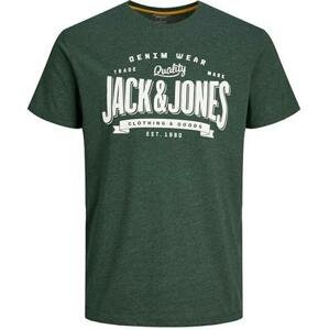 Jack&Jones Pánské triko JJELOGO Standard Fit 12238252 mountain view XL