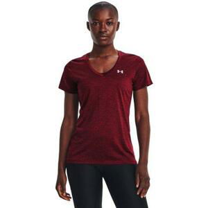 Under Armour Dámské triko Tech SSV - Twist dark maroon XS