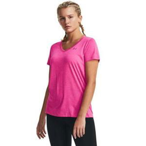 Under Armour Dámské triko Tech SSV - Twist rebel pink XXL