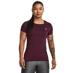 Under Armour Dámské triko HG Armour SS dark maroon XL