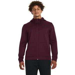 Under Armour Pánská mikina Armour Fleece FZ Hoodie dark maroon 3XL, XXXL