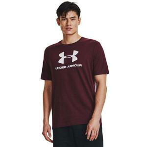 Under Armour Pánské tričko Sportstyle Logo SS dark maroon M