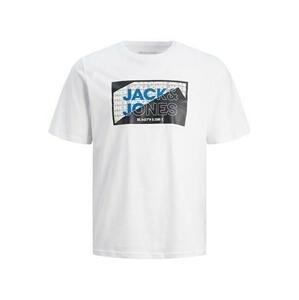 Jack&Jones Pánské triko JCOLOGAN Standard Fit 12242492 white L