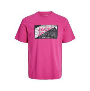 Jack&Jones Pánské triko JCOLOGAN Standard Fit 12242492 pink yarrow XXL