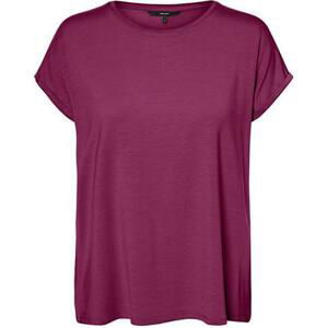 Vero Moda Dámské triko VMAVA Regular Fit 10284468 Boysenberry S