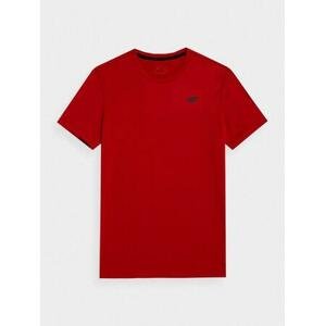 4F Pánské sportovní tričko red M, Červená