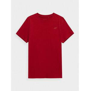 4F Pánské volnočasové tričko red L, Červená