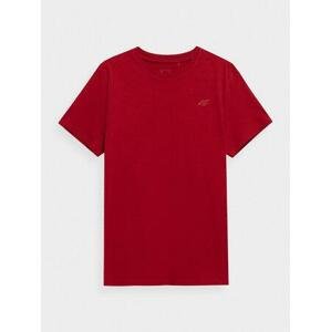 4F Pánské volnočasové tričko red XL, Červená