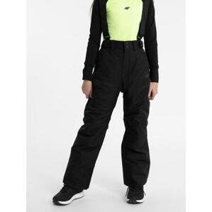4F Dívčí lyžařské kalhoty - velikost 134 black 122, Černá