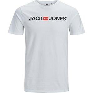 Jack&Jones PLUS Pánské triko JJECORP Regular Fit 12184987 White 8XL