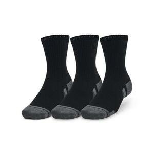 Under Armour Unisex ponožky Performance Cotton 3p Qtr black L, Černá, 43 - 45