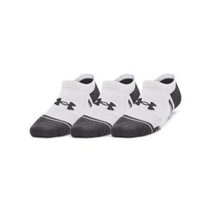 Under Armour Dětské ponožky Y Performance Tech 3pk NS white M, Bílá, 40 - 42