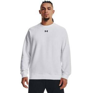 Under Armour Pánská mikina Rival Fleece Crew white L, Bílá