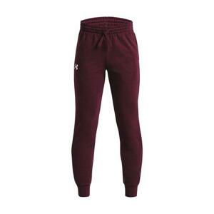 Under Armour Dětské tepláky Rival Fleece Joggers - velikost YM dark maroon YM, 137, –, 150