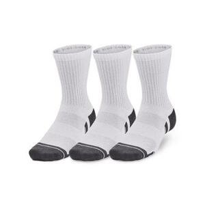Under Armour Unisex ponožky Performance Cotton 3p Qtr white L, Bílá