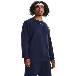 Under Armour Pánská mikina Rival Fleece Crew midnight navy S, Tmavě, modrá