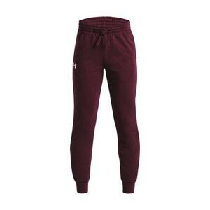 Under Armour Dětské tepláky Rival Fleece Joggers - velikost YM dark maroon YXL, 160 - 170