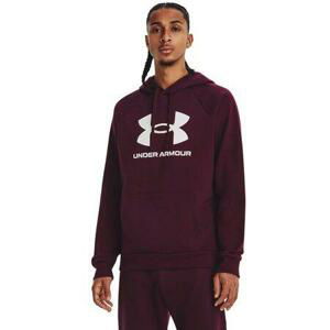 Under Armour Pánská mikina Rival Fleece Logo HD dark maroon XL