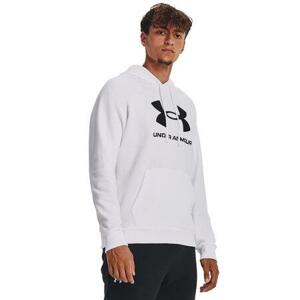 Under Armour Pánská mikina Rival Fleece Logo HD white XL, Bílá