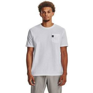 Under Armour Pánské tričko Elevated Core Pocket SS white XL, Bílá